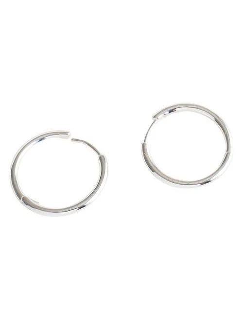 accessory Madewell Sterling Silver Demi-Fine Hoop Earrings Nordstrom $68