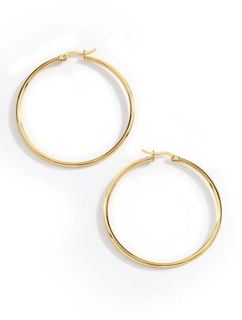 accessory Mint & Lily Lynette Large Hoop Inspirational Earrings Nordstrom $29