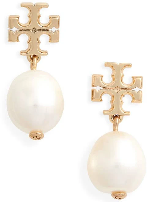 accessory Tory Burch Women's Kira 18K Gold-Plated Pearl Drop Earrings Nordstrom $130
