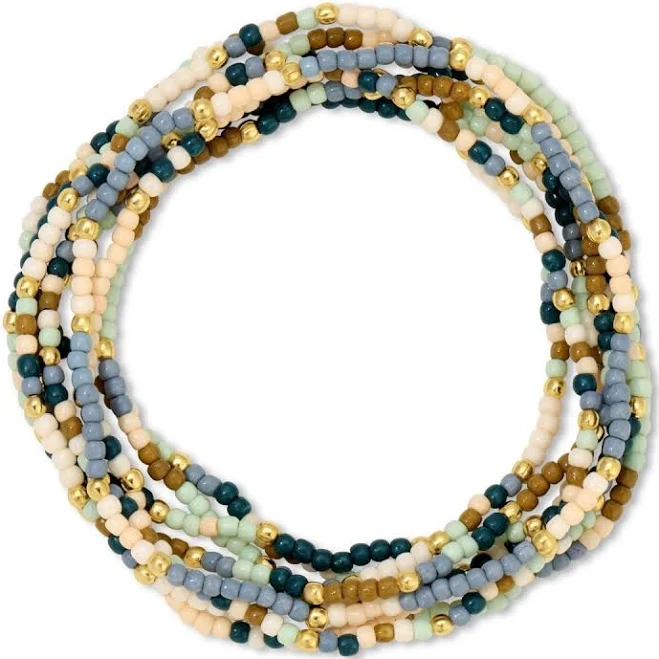 accessory Women's Beaded Stacked Bracelet Splendid Iris $21.99