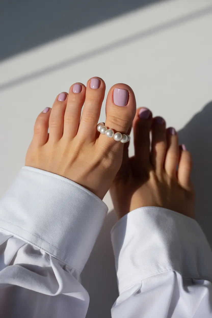 Stylish Spring Toe Nails For 2026 Minimal Mauve Everyday Elegance