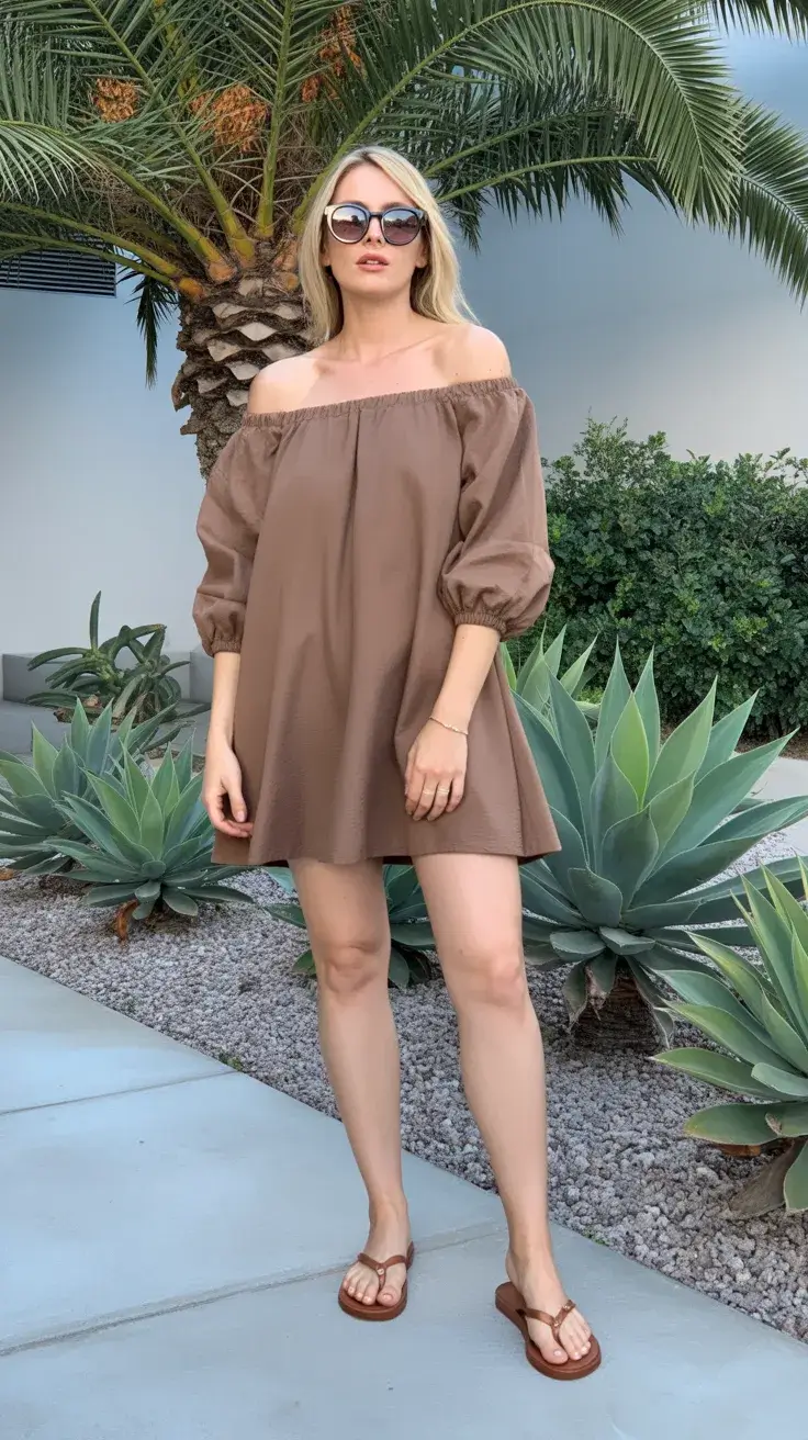 summer flip-flops 2026 Warm Earth Tones and Effortless Brown Flip Flops