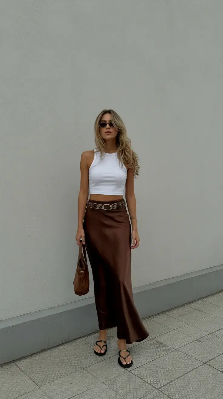 summer flip-flops 2026 Satin Skirt Barely There Flip Flops Maximum Ease