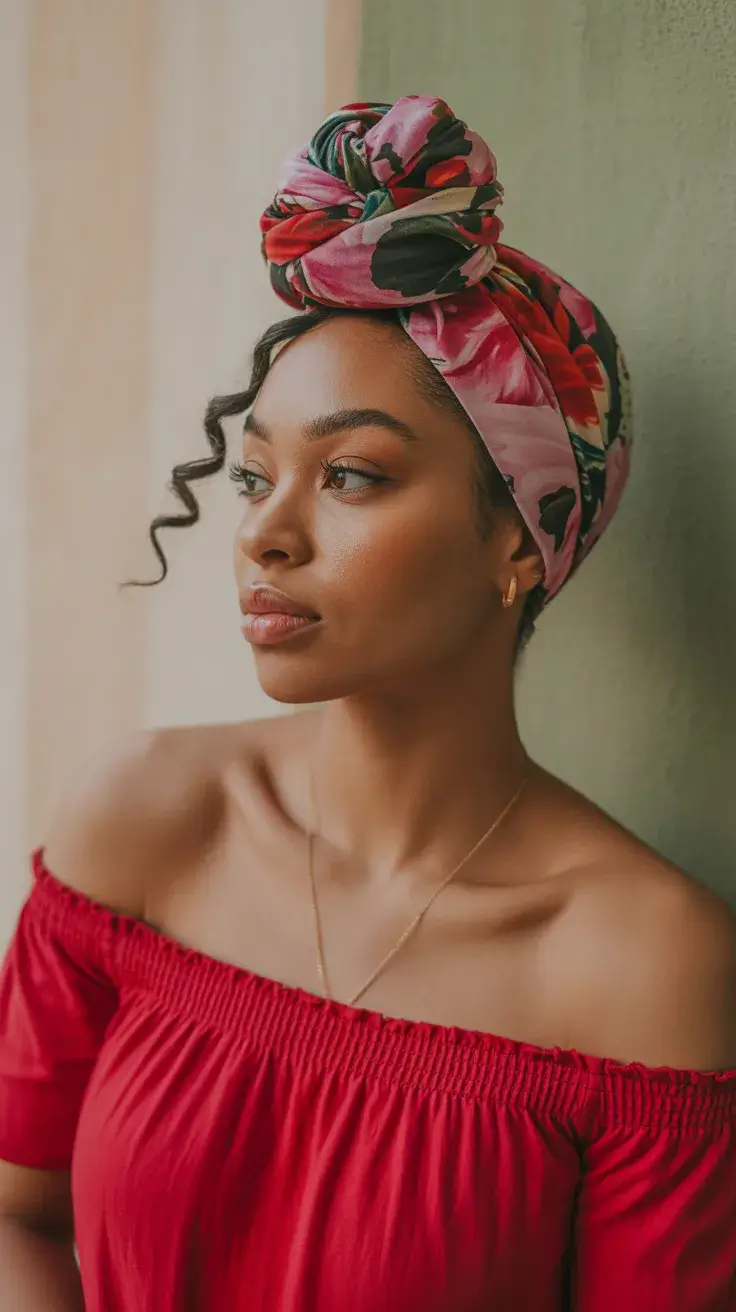 summer heads 2026 Floral High Wrap - Statement Meets Softness