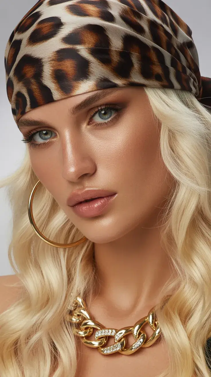 summer heads 2026 Leopard Bandana Bold Texture Play