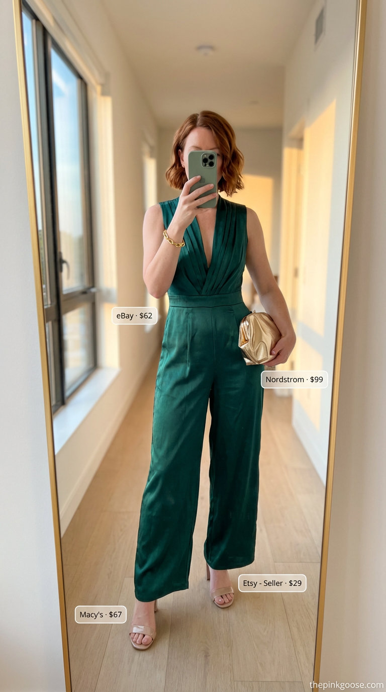 Garden Party Glam: Modern Jumpsuit Elegance