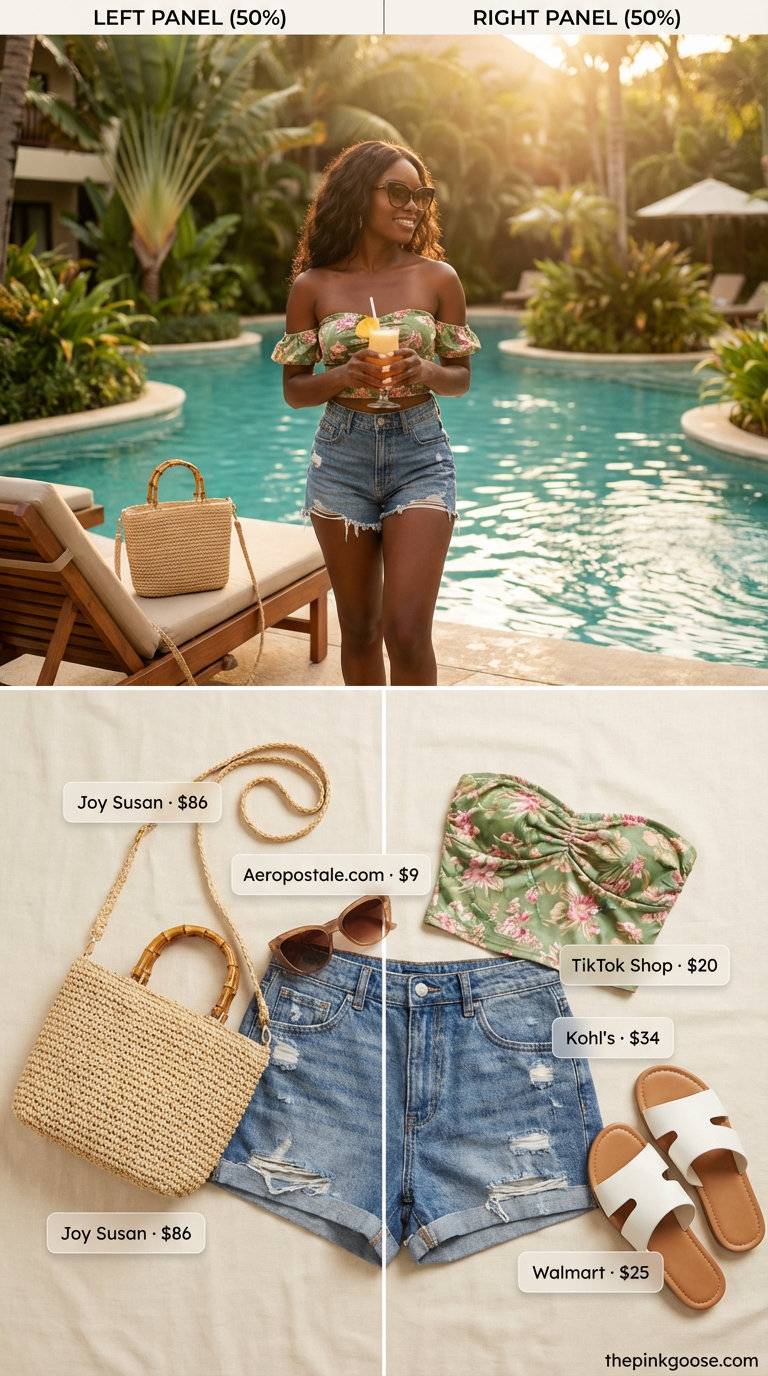 Tropical Getaway Chic: Avoiding the Tight Shorts Trap