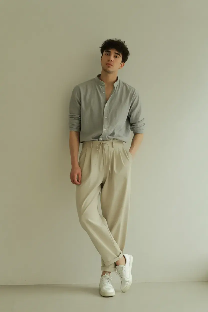 summer outfits fort men 2026 Soft Minimal Layers for Effortless Days