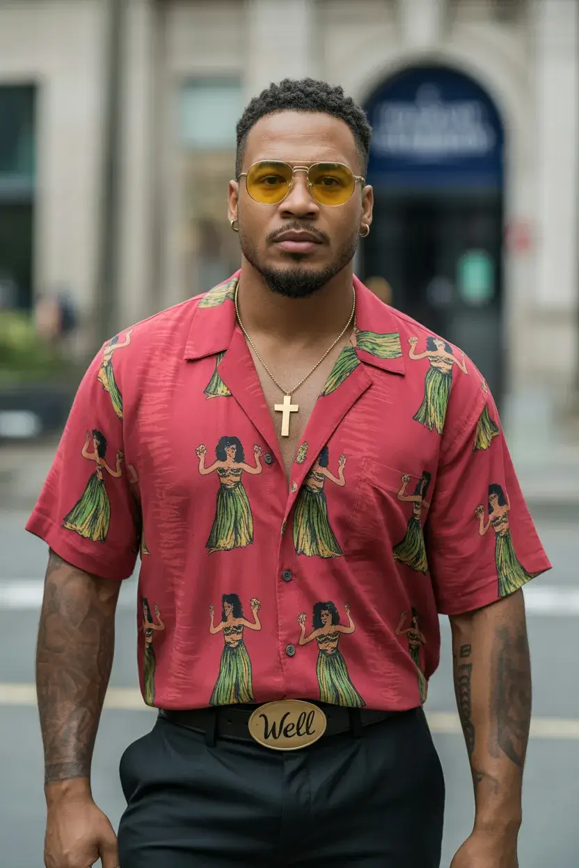 summer outfits fort men 2026 Bold Retro Prints That Actually Work