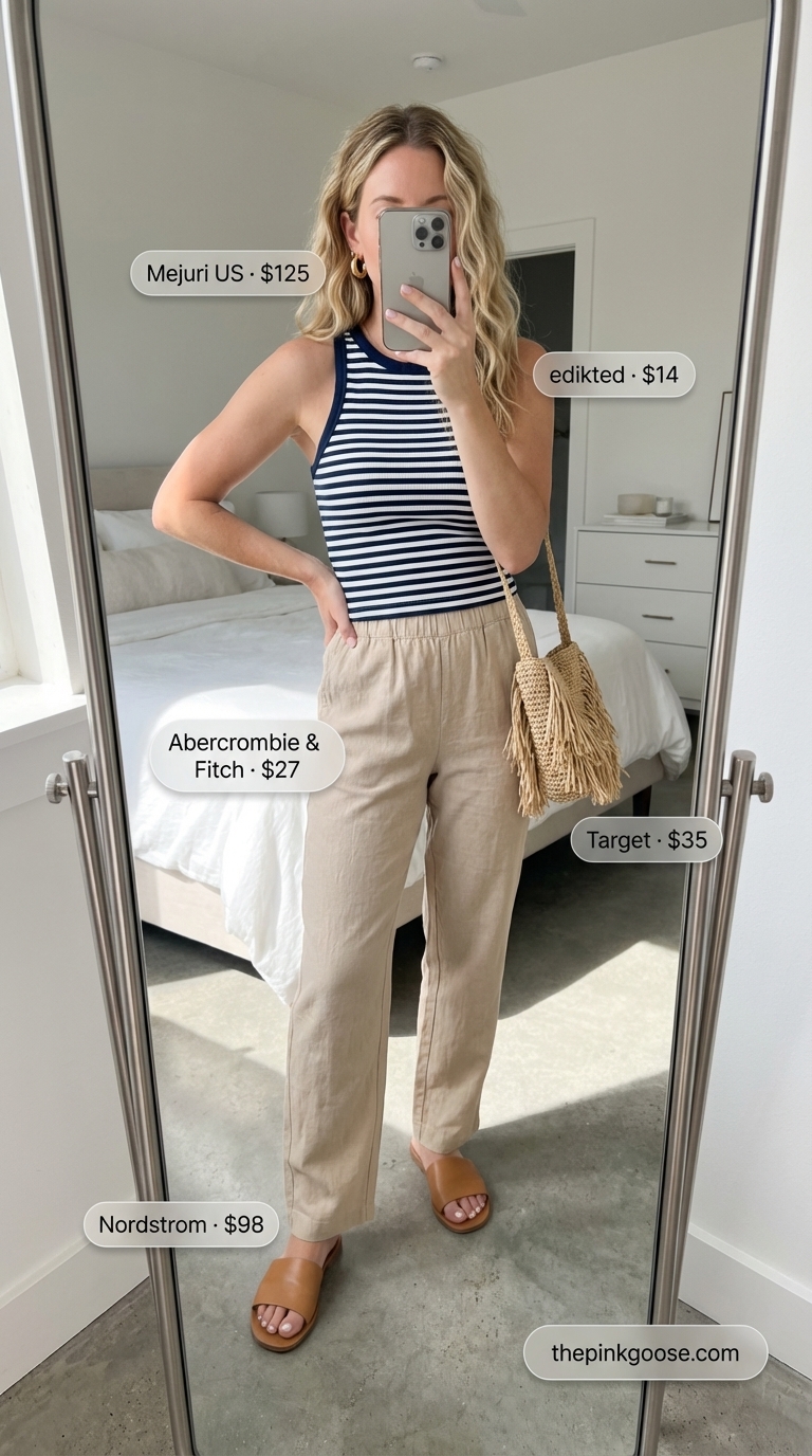 summer tank top outfits 2026 - Style Inspiration summer tank top outfits 2026 outfit idea - fashion styling inspiration