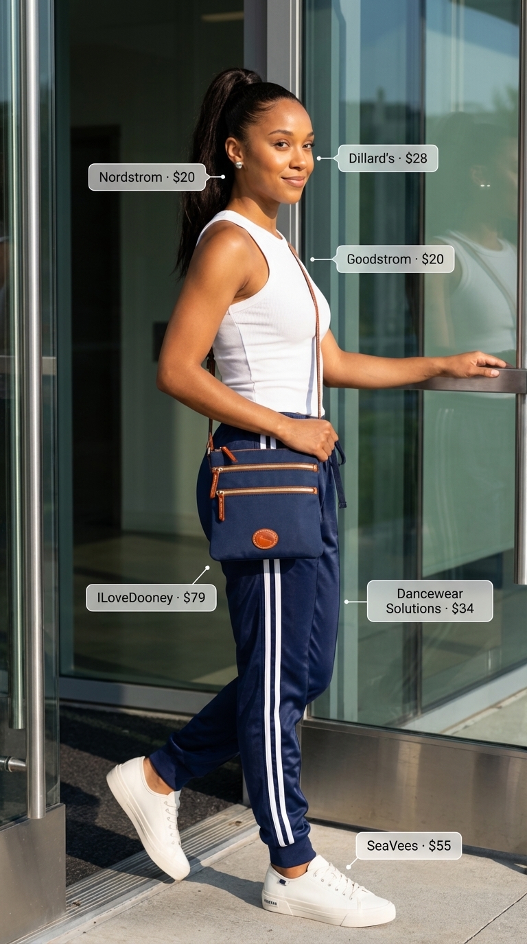 Sporty Chic Brunch: The Track Pant Trap