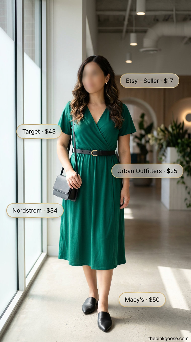 Chic Summer Friday: The Emerald Wrap Dress