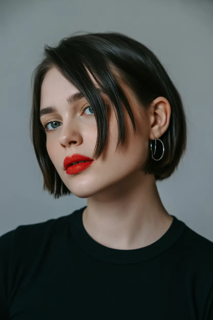 spring bob hairstyle 2026 Choppy French Inspired Micro Bob