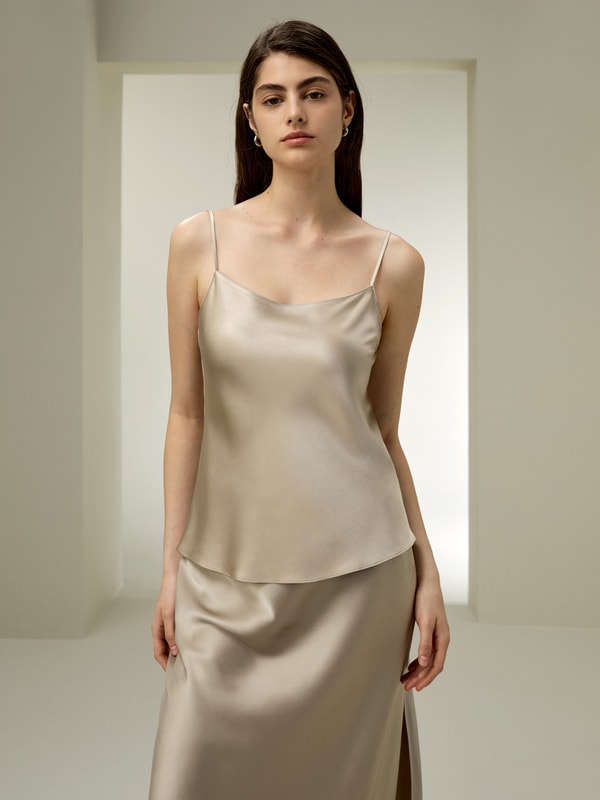 Lilysilk Women's Double-Faced Silk Charmeuse Camisole