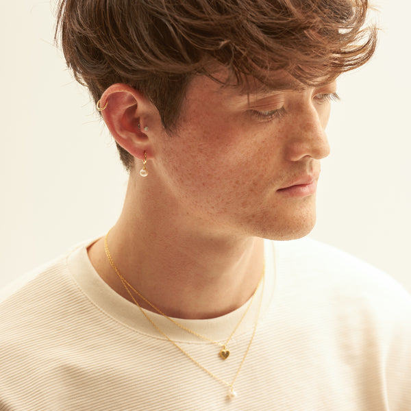 Dainty Petite Natural Pearl Pendant Necklace