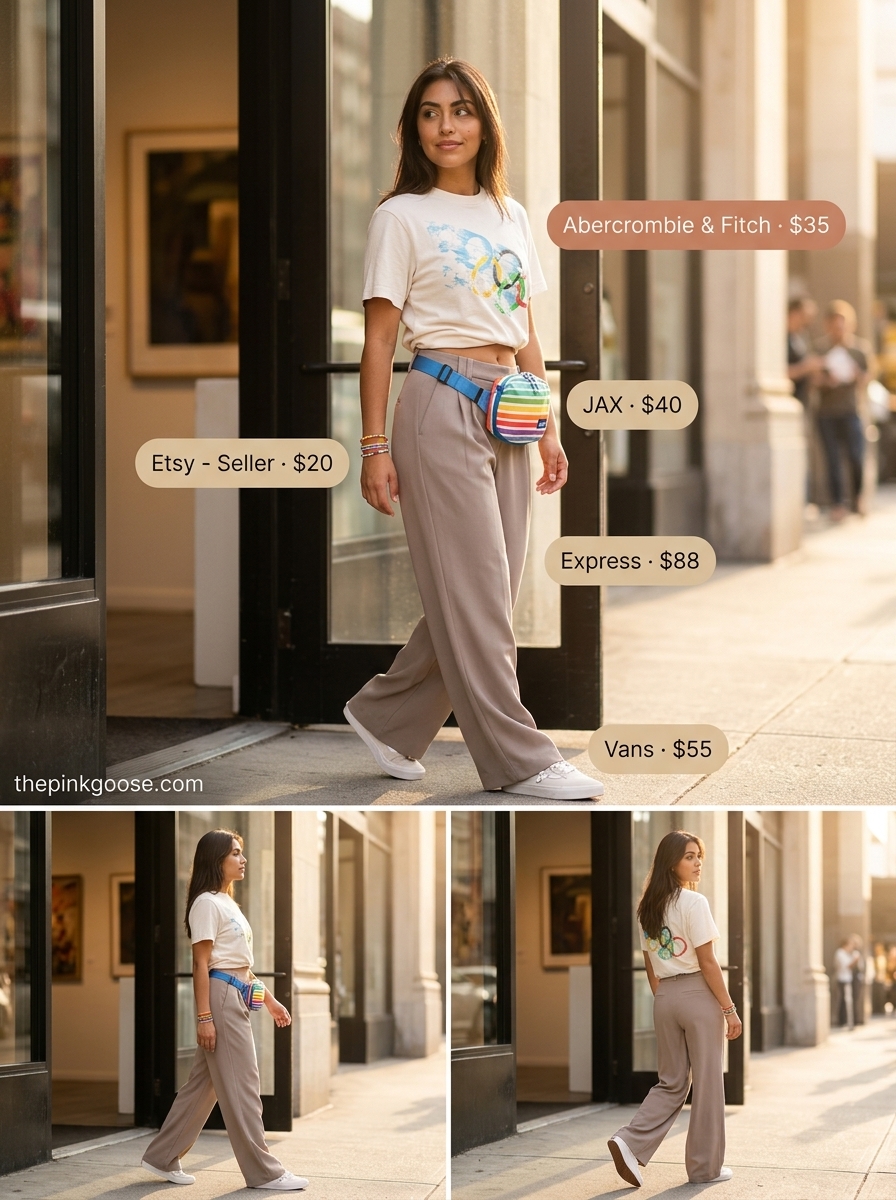 Styling mistake: Wearing an oversized graphic tee with a denim skirt and low-rise trousers is not recommended for 2026.