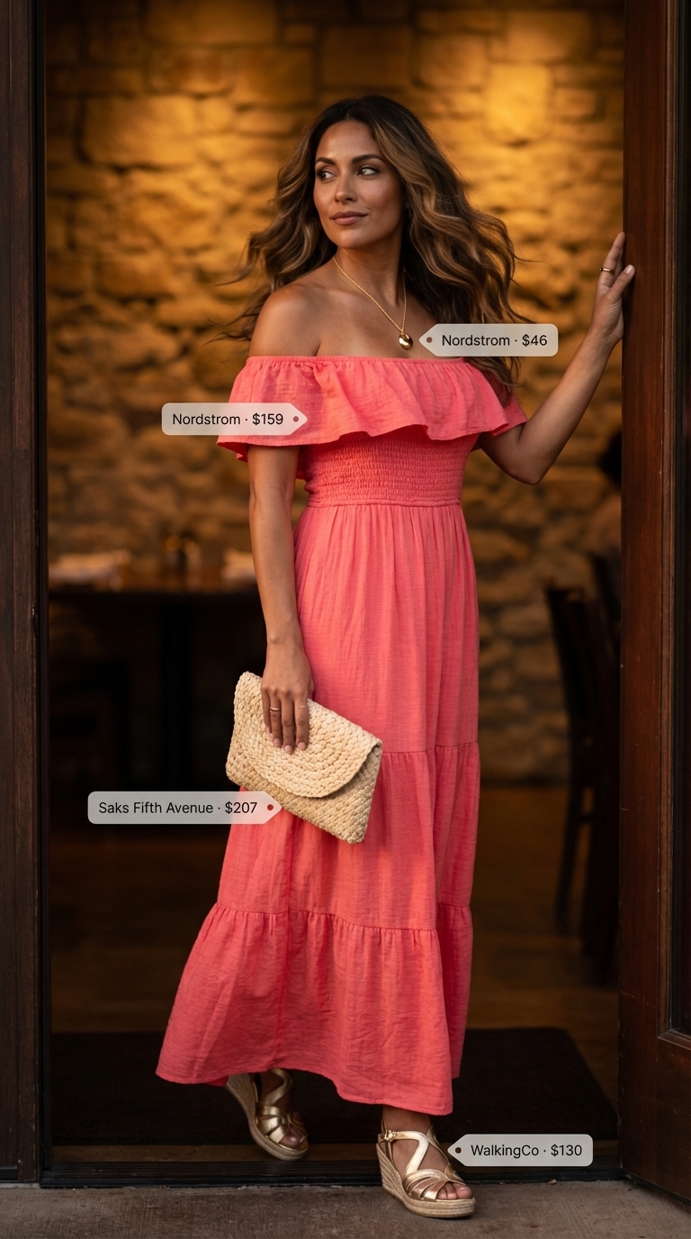 summer off-shoulder outfits for women 2026 outfit idea - fashion styling inspiration