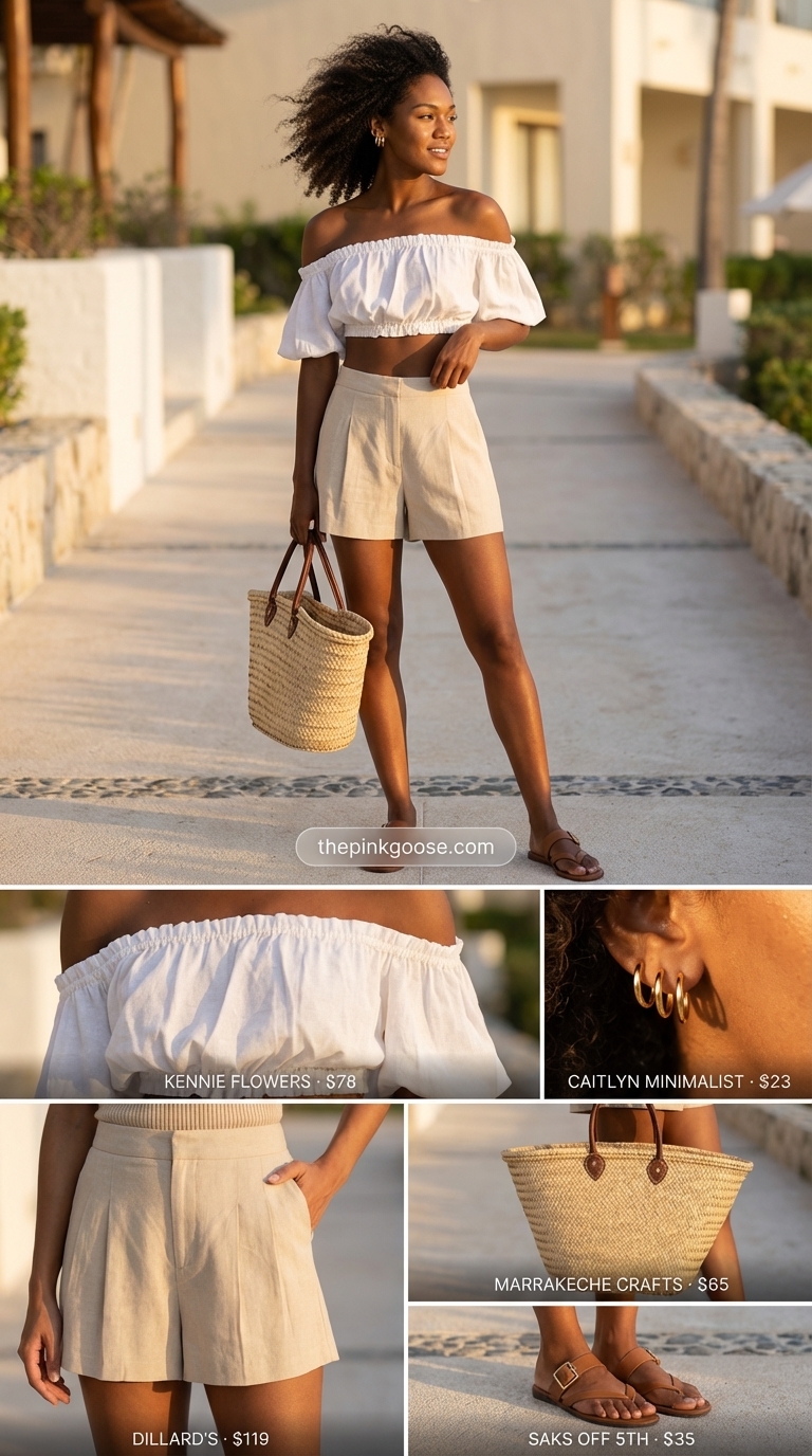summer off-shoulder outfits for women 2026 outfit idea - fashion styling inspiration