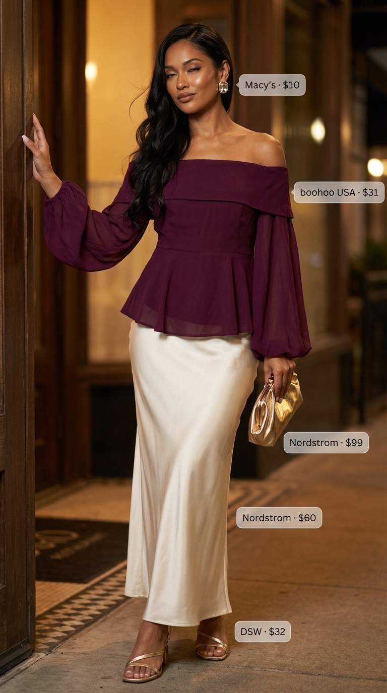 summer off-shoulder outfits for women 2026 outfit idea - fashion styling inspiration