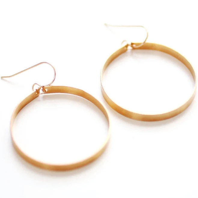 accessory 14K Gold Fill Sculptural Hoop Earrings Pauline Stanley Studio $88