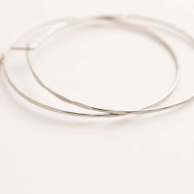 accessory 925 Sterling Silver Minimalist Wire Hoop Earrings Etsy - LauraneElisabeth $20.4