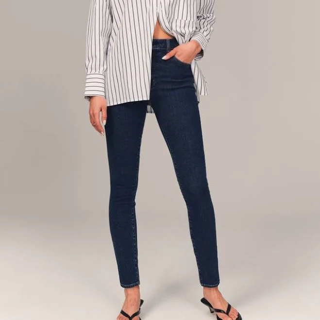 jeans Abercrombie & Fitch Women's High Rise Super Skinny Ankle Jeans Abercrombie & Fitch $59.99