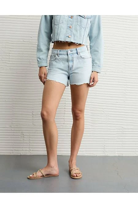 shorts AE Strigid Women's Super High-Waisted Ripped Denim Shorts American Eagle Outfitters $17.98