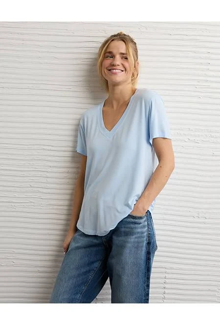 top AE Women's Soft & Sexy V-Neck T-Shirt American Eagle Outfitters $19.99