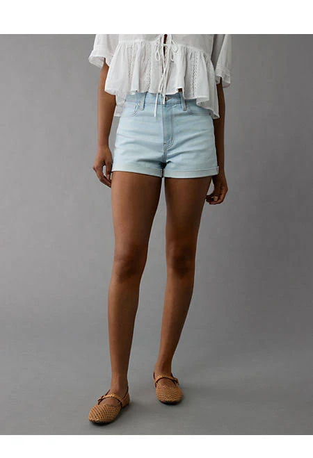 shorts AE Women's Stretch Denim Mom Shorts American Eagle Outfitters $14.98
