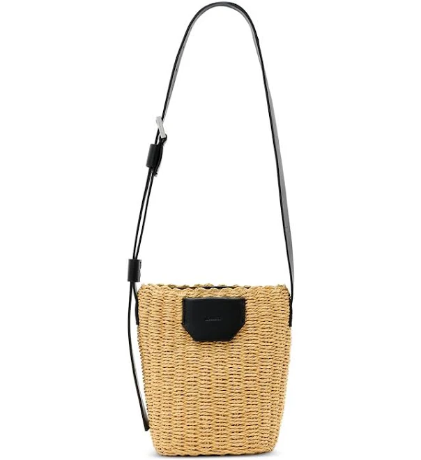 bag Allsaints Women's Alba Paper Straw Crossbody Bag Bloomingdale's $169