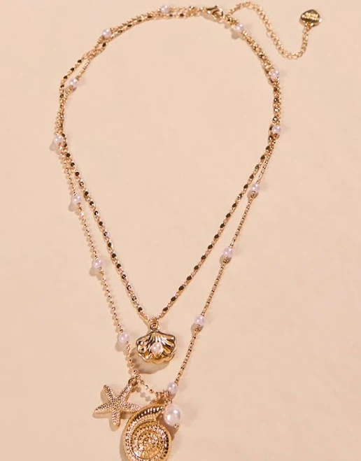 accessory Altar'd State Layered Pearl Shell Necklace Altar'd State $28