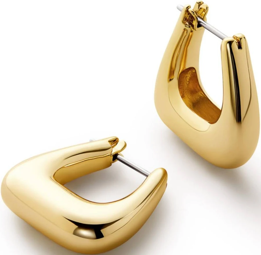 accessory Ana Luisa Colene 14K Gold Chunky Hoop Earrings Bloomingdale's $85
