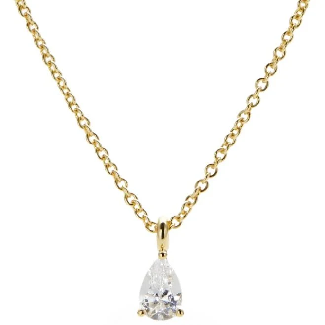 accessory Ana Luisa Elise 14K Gold Plated Solitaire Pendant Necklace Macy's $55