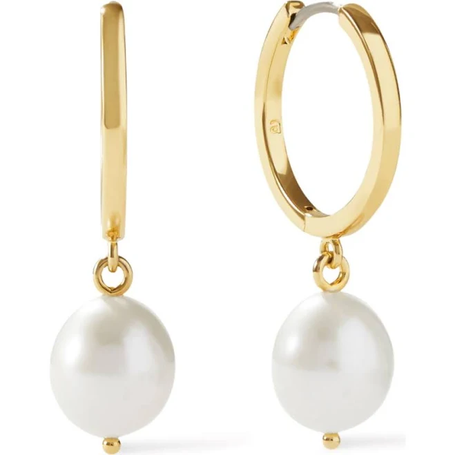 accessory Ana Luisa Women's Medium Frida Pearl Hoop Earrings Nordstrom $85
