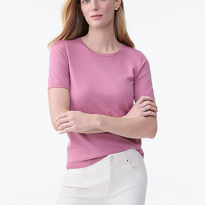 top Ann Taylor Women's Easy Sweater T-Shirt Ann Taylor $47.7