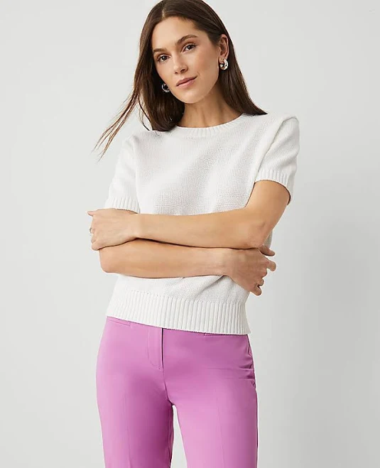 top Ann Taylor Women's Modern Sweater T-Shirt Ann Taylor $29.99