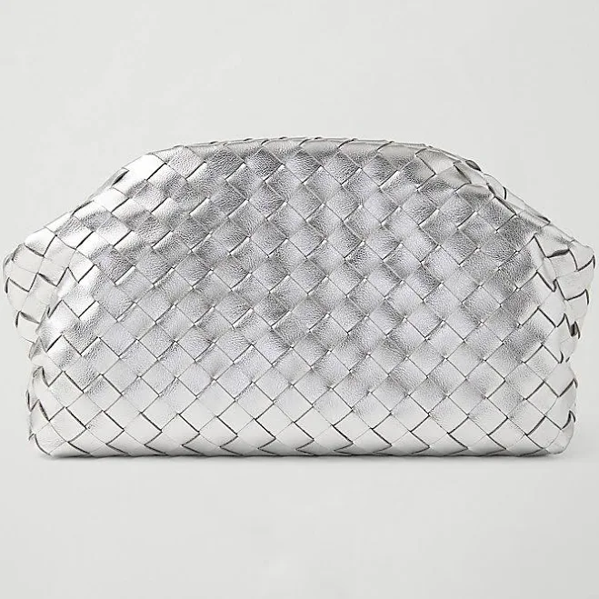 bag Ann Taylor Women's Woven Metallic Clutch Handbag Ann Taylor $59.99