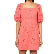 dress Anne Klein Women's Cotton Eyelet Minidress eBay $50