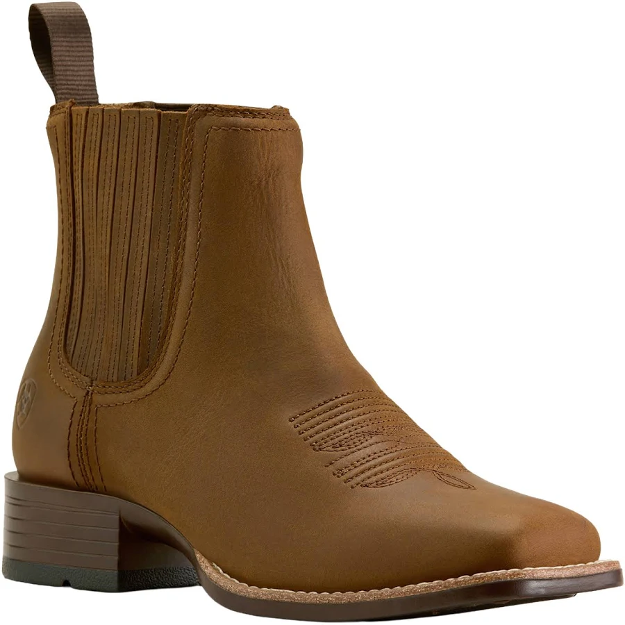 shoes Ariat Women's Booker Chelsea Wide Square Toe Western Boots Wild West $149.95