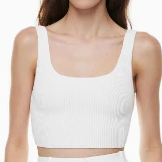 crop top Aritzia Tops Aritzia Babaton Cropped Sculpt Knit Squareneck Tank Aritzia $16.99