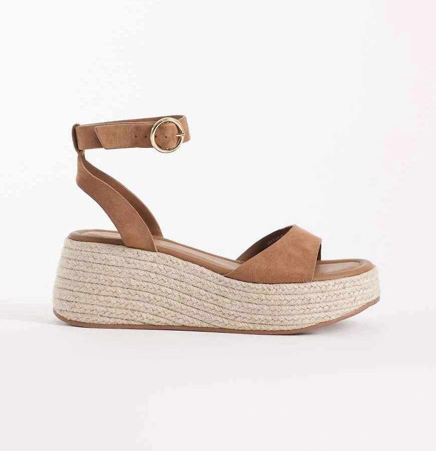 shoes ASOS DESIGN Tana Faux Suede Espadrille Wedge ASOS $54.99