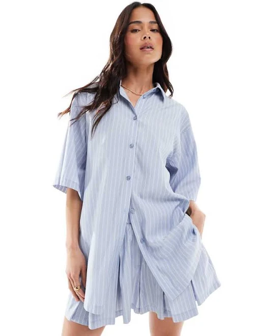 matching set ASOS Oversized Stripes Shirt ASOS $24.99