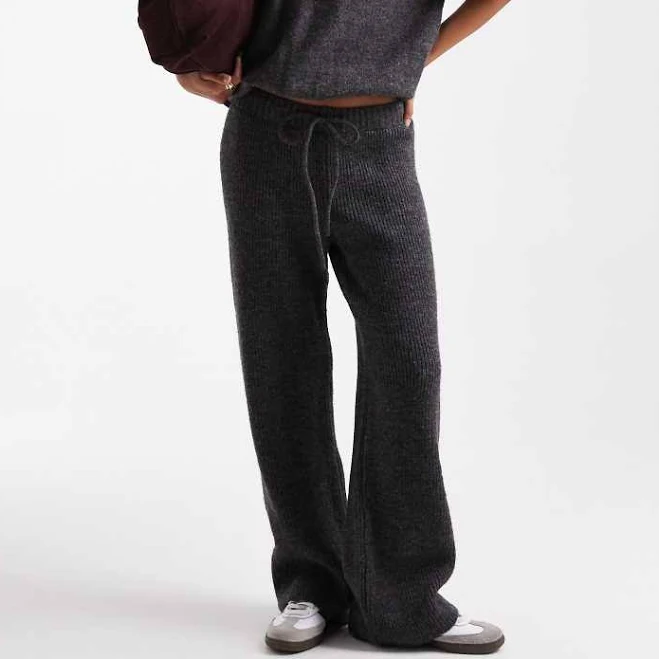 matching set ASOS Ribbed Wide Leg Knit Pants ASOS $54.99