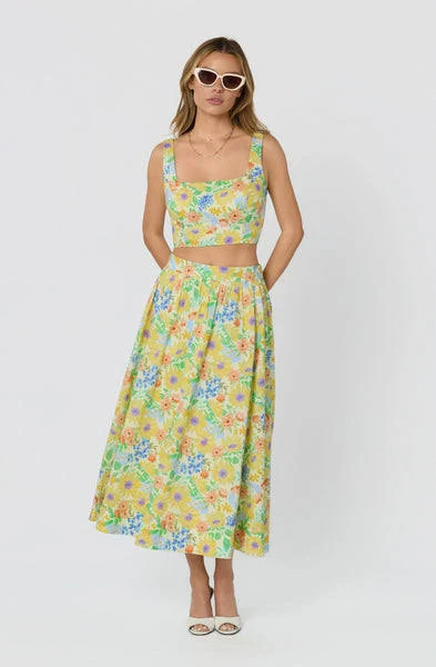 skirt Astr The Label Jolie Floral Print Midi Skirt ASTR the Label $99