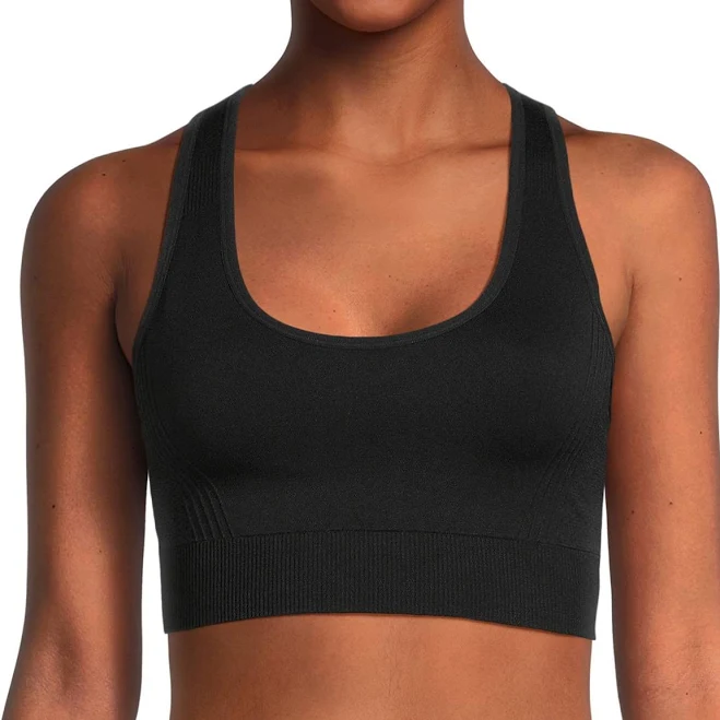 sports bra Avia Women's Medium Support Seamless Racerback Sports Bra Walmart $10.98
