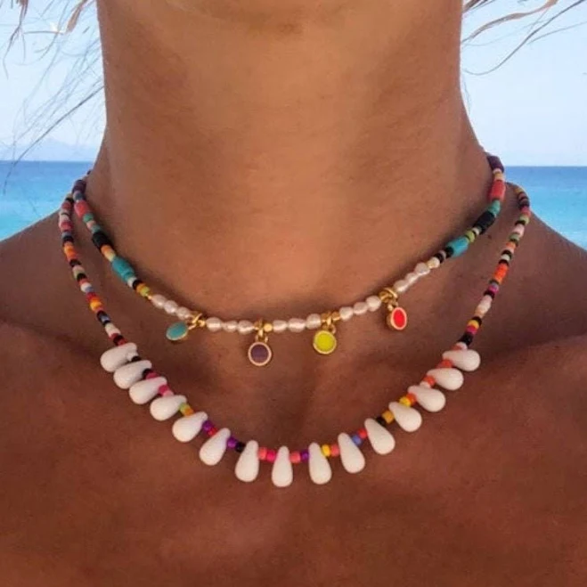 accessory Beaded Layered Necklace Etsy - ChristinaChristiJls $60.98