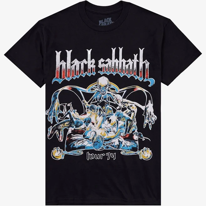 top Black Sabbath Sabbath Bloody Sabbath 1964 Tour Graphic T-Shirt Hot Topic $21.52
