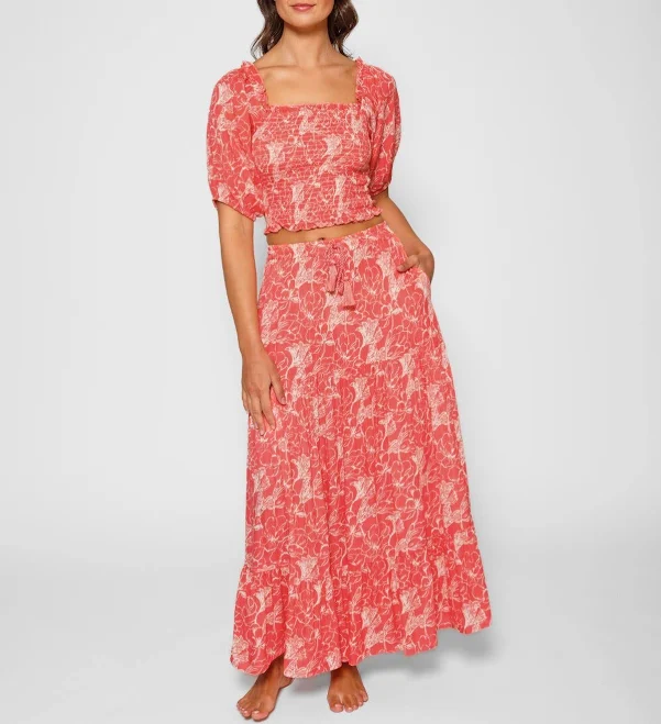 maxi skirt Bloom Long Tiered Maxi Skirt Koy Resort $40.65