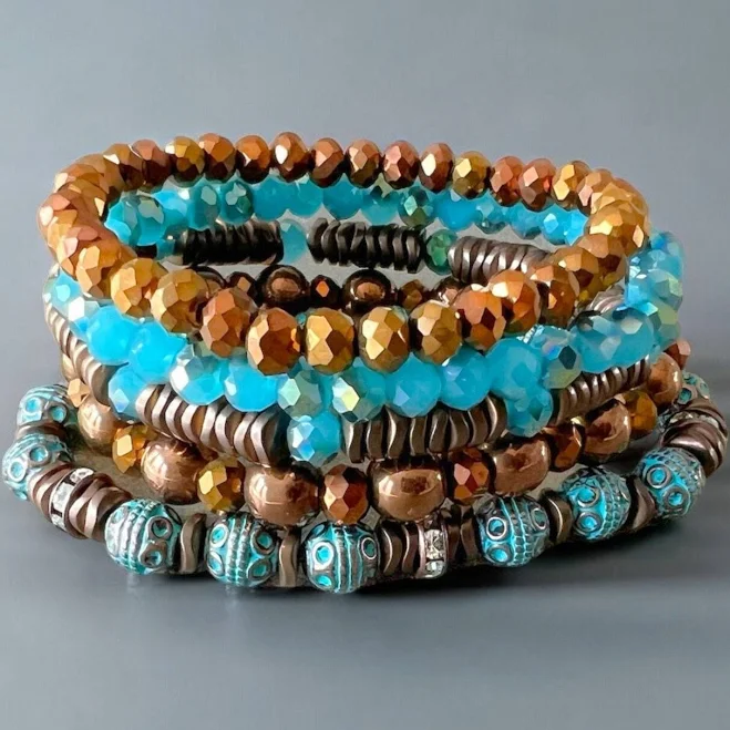 accessory Boho Crystal Bead Bracelet Etsy - thefashionjewels $26.6