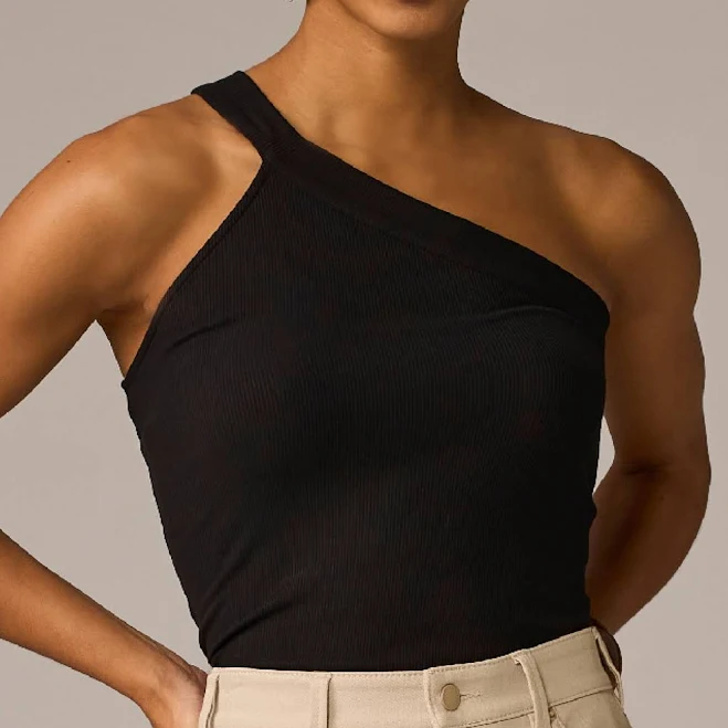 top Boston Proper So Essential One Shoulder Asymmetrical Tank Top Boston Proper $40